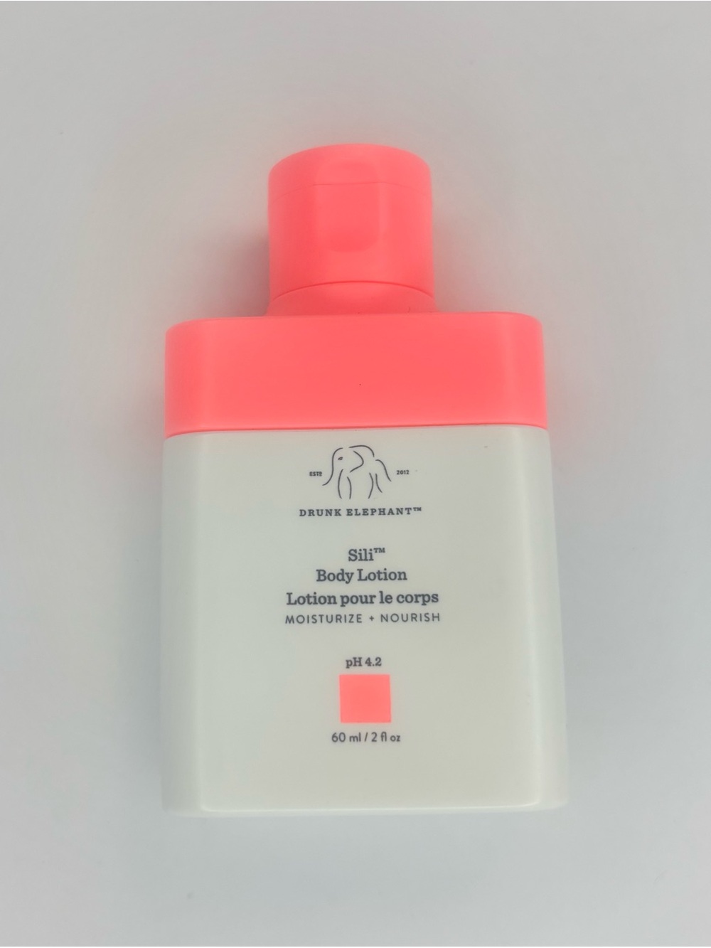 🎒BTS SALE📚 Drunk Elephant Sili Body Lotion Travel Size 2 oz 60mL 80% Full - Picture 2 of 4